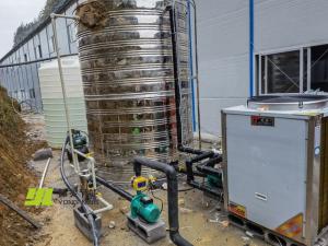 中铁24局-湘渝复线高速公路建设项目部-空气能热水